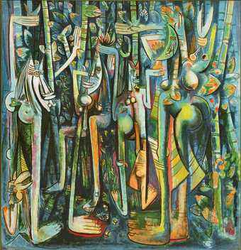 Image of Wifredo Lam's painting The Jungle 1943