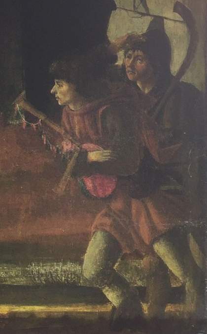 Fig.8 Sandro Botticelli and Filippino Lippi The Adoration of the Kings 1496 (detail) National Gallery, London