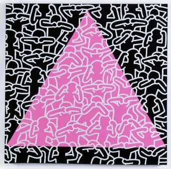 Keith Haring Silence = Death 1989 