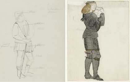 Fig.9 Edward Burne-Jones Two sketches from his 1859 Italian sketchbook Fitzwilliam Museum, Cambridge Photos © Fitzwilliam Museum, Cambridge