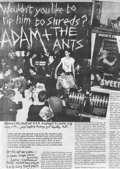 A photocopy of a page from Temporary Hoarding
