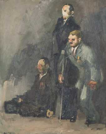 André Mare, Survivors, 1929, oil paint on canvas, 40 x 32 cm - Collections La contemporaine