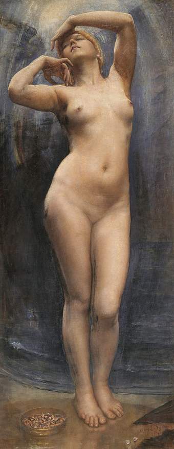 Painting of a nude woman.