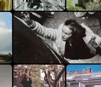Grid of images of Barbara Hepworth