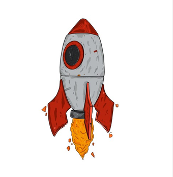 illustration of rocket
