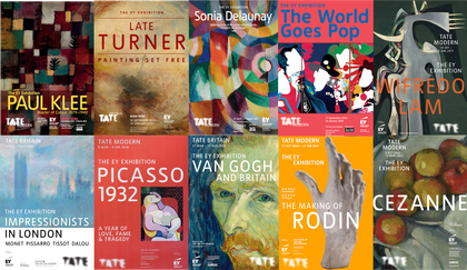 Selection of exhibition posters
