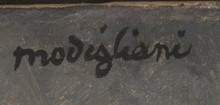 Detail of the artist’s signature, thicker and darker than the previous one. Here the ‘d’ and ‘l’ lean in opposite directions (away from each other) but do not have loops