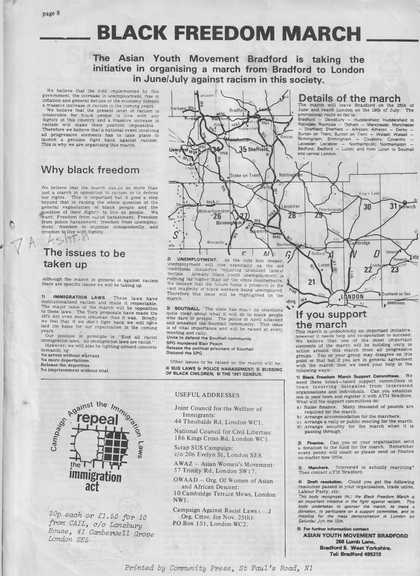 Archive document - black text and map on white paper