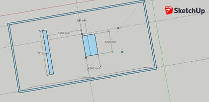 Aerial diagram showing layout and dimensions