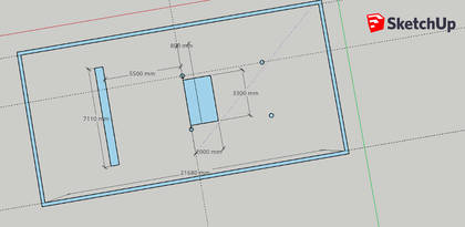 Aerial diagram showing layout and dimensions