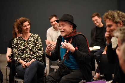 A group of people having a discussion