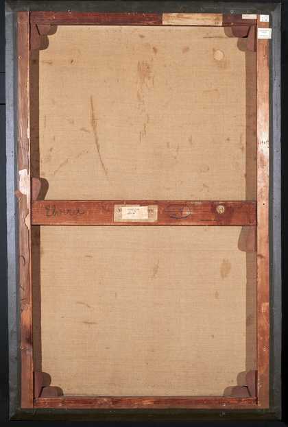 Photograph of the back of the frame.