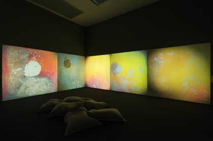 Artwork by Gustav Metzger, Liquid Crystal Environment 1965, remade 2005