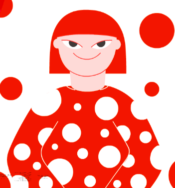 Replying to @artlust from afar, this robot of Yayoi Kusama in Paris at
