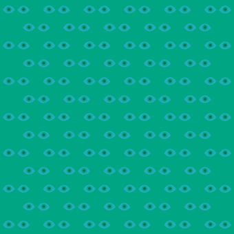an eyes pattern in blue and green