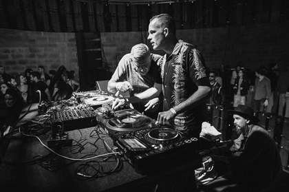 DJ performing