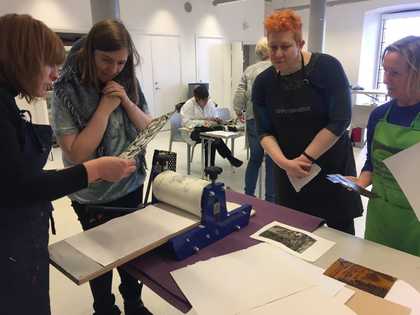 People attending a workshop at Tate Liverpool