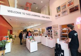 The shop at Tate Liverpool + RIBA North