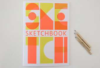 Sketchbook with child-friendly drawing activities