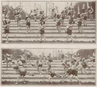 A. Kruthoffer Photo of the collective exercises of athletes at the First Labour Olympics 1925