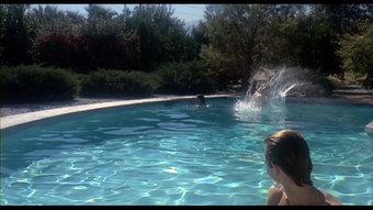 Jack Hazan A Bigger Splash Still, pool scene