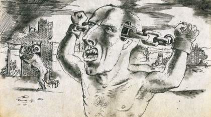 A page from James Boswell’s Iraq sketchbook 1943–4 03