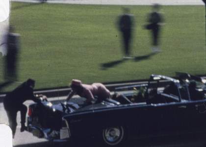 Abraham Zapruder still of JFK assassination in Dallas