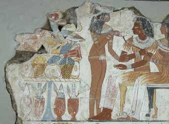 Detail of panel of the Nebamun's Tomb (top left)