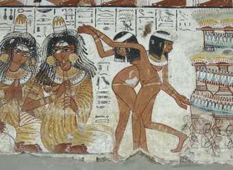 Detail of panel of the Nebamun's Tomb (bottom left)