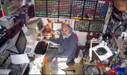 Adrian Fogarty in his multifunctional lab