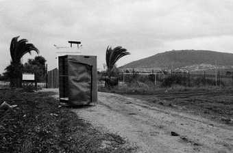 Ahlam Shibli Untitled (The Valley no. 15), Arab al-Shibli, Palestine, 2007-8 a temporary structure on a road in a landscape