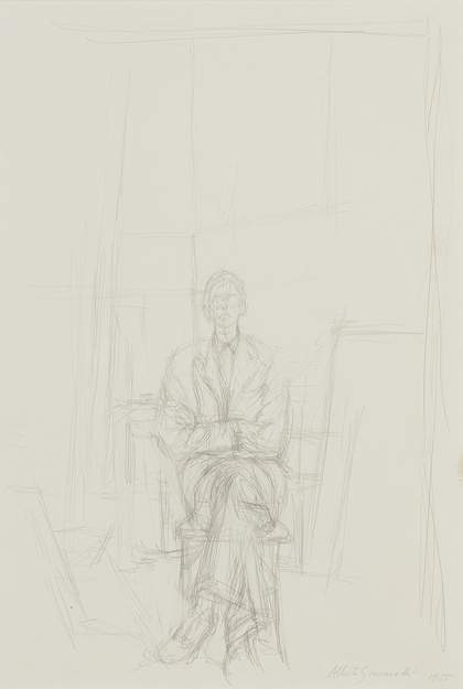 Alberto Giacometti, David – Full Length, 1955, pencil on paper, 55.2 x 37.5 cm
