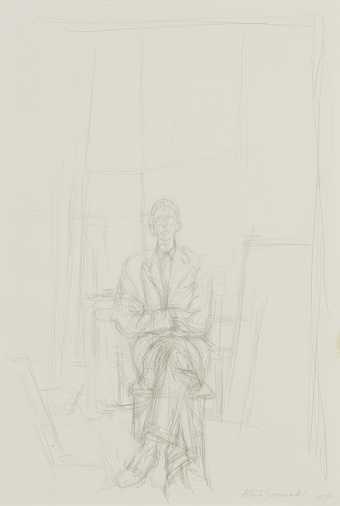 Alberto Giacometti, David – Full Length, 1955, pencil on paper, 55.2 x 37.5 cm