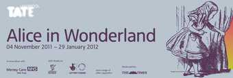 Alice in Wonderland Exhibition banner