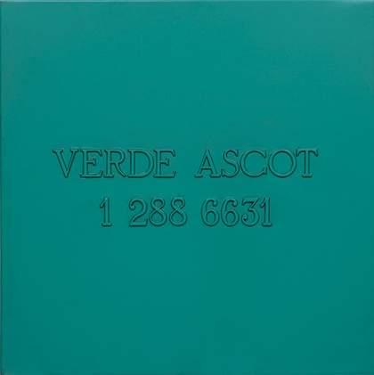 Alighiero Boetti Verde Ascot 1 288 6631 c.1968