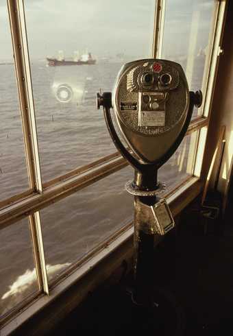 Allan Sekula Boy Looking at His Mother. Staten Island Ferry. New York Harbor. February 1990, from Fish Story 1989–1995