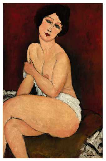 Amedeo Modigliani Seated Nude (La belle romaine) 1917 Lent from a Private Collection