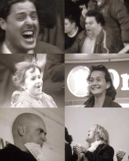 Stills from Dryden Goodwin's film Wait, Art Now Tate Britain 2002