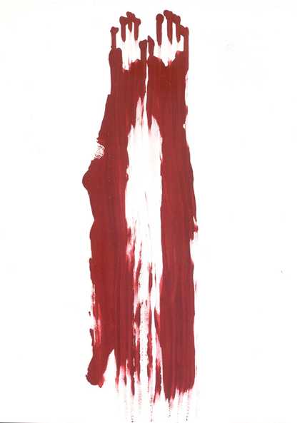 Ana Mendieta Body Tracks (Rastros Corporales) 1982 03