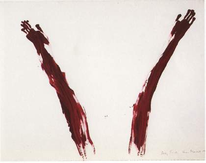 Ana Mendieta Body Tracks (Rastros Corporales) 1982 04