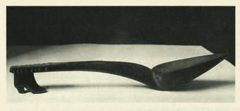 André Breton's 'slipper spoon', photographed by Man Ray, 1934 - © Man Ray Trust/ADAGP, Paris and DACS, London 2018