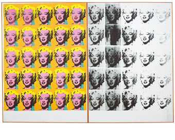 Andy Warhol, Marilyn Diptych, 1962, acrylic paint on canvas, 205.4 x 289.6 cm