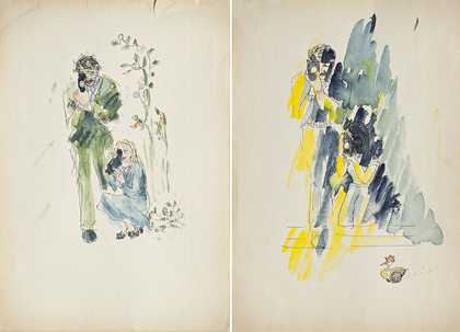 Watercolours by Angela Ricci Lucchi. Photography: Agostino Osio. Courtesy Yervant Gianikian