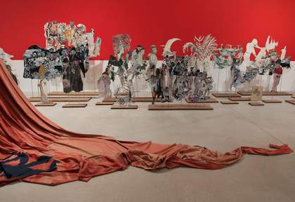 Anna Boghiguian at Tate St Ives, 2019 - photo © Tate / Andrew Dunkley