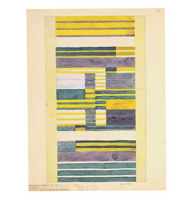 Anni Albers, design for a wallhanging, 1925, gouache on paper, 33.5 x 26.5 cm - The Museum of Modern Art, New York