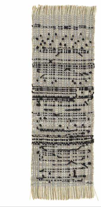 Anni Albers, Haiku, 1961, cotton, hemp, metallic thread and wool, 57.2 x 18.4 cm - The Josef and Anni Albers Foundation