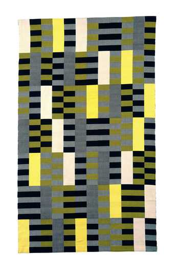 Anni Albers Black White Yellow 1926, re-woven 1965 Lent by The Metropolitan Museum of Art, Purchase, Everfast Fabrics Inc. and Edward C. Moore Jr. Gift, 1969 (69.134) © 2018 The Josef and Anni Albers Foundation/Artists Rights Society (ARS), New York/DACS