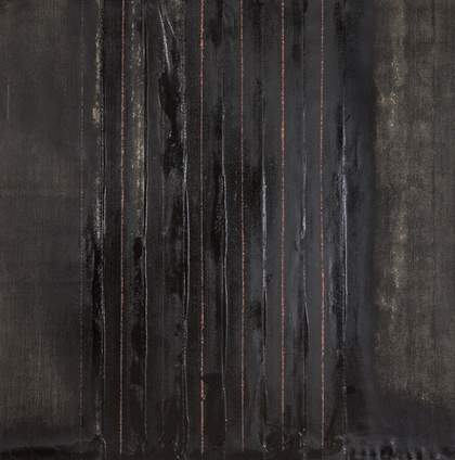 close up of a tar painting