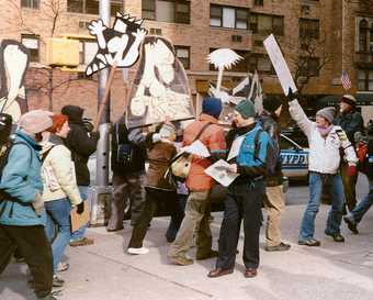 Anti-Iraq war protest in New York City (2003)