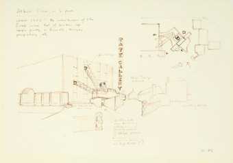 James Stirling, Sketch for the Tate in the North, 1982. James Stirling/Michael Wilford fonds, Canadian Centre for Architecture